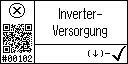 German text view of the event 102 for the Inverter supply