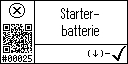German text view of the event 25 for the battery voltage