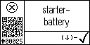 English text view of the event 25 for the battery voltage