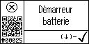 French text view of the event 25 for the battery voltage
