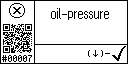 English text view of the event 7 for the engine oil pressure