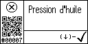 French text view of the event 7 for the engine oil pressure