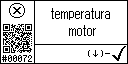 Spanish text view of the event 72 for the engine temperature