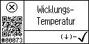 German text view of event 73 for winding temperature