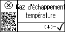 French view of the event 74 for the exhaust temperature