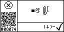Symbolic view of the event 74 for the exhaust temperature