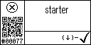 English text view of the event 77 for the starter output