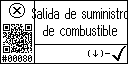 Spanish text view of the event 80 for the fuel supply output high