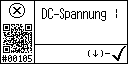 German text view of event 105 for AGT DC voltage 1 high