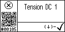 French text view of event 105 for AGT DC voltage 1 high