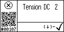 French text view of event 107 for AGT DC voltage 2 high