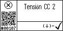 Spanish text view of event 107 for AGT DC voltage 2 high