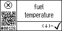 English text view of event 126 for fuel temperature high