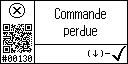 French text view of event 130 for CAN communication lost: Panel has lost the controller