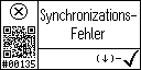 German text view of event 135 for synchronization problem