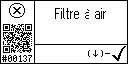 French text view of event 137 for error air filter