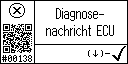 German text view of event 138 for Diagnostic message ECU