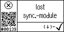 English text view of event 139 for synchronization module communication lost