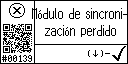 Spanish text view of event 139 for synchronization module communication lost