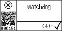 English text view of event 151 for watchdog