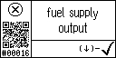 English text view of event 16 for the fuel supply output low