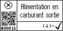 French text view of event 16 for the fuel supply output low