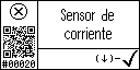 Spanish text view of event 20 for short circuit current sensor
