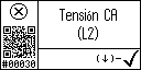 Spanish text view of event 30 for AC voltage L2 low