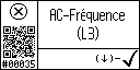 French text view of event 35 for AC frequency L3 low