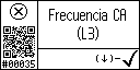 Spanish text view of event 35 for AC frequency L3 low