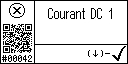 French text view of event 42 for AGT DC current 1 low