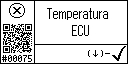 Spanish text view of event 75 for electronic temperature high