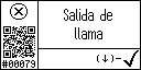 Spanish text view of event 79 for Flame plug output high