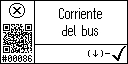 Spanish text view of event 86 for bus current high
