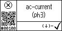 English text view of event 100 for AC current L3 high