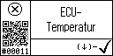 German text view of event 11 for electronic temperature low