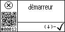 French text view of event 13 for Starter output low
