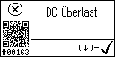 German text view of event 163 for Inverter DC link overload