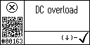 English text view of event 163 for Inverter DC link overload