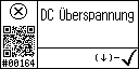 German text view of event 164 for Inverter DC link overvoltage