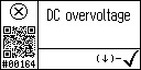 English text view of event 164 for Inverter DC link overvoltage