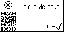 Spanish text view of event 19 for fan/water pump current low