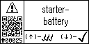 English text view of the warning event 25 for the battery voltage
