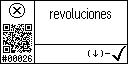Spanish text view of the event 26 for the engine revolution
