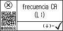 Spanish text view of event 66 for AC frequency L1 high