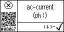 English text view of event 67 for AC current L1 high