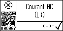 French text view of event 67 for AC current L1 high