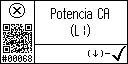 Spanish text view of event 68 for AC power L1 high