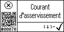 French text view of event 70 for servo current high