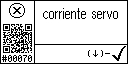 Spanish text view of event 70 for servo current high
